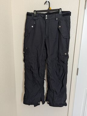 686 Smarty 3-in-1 Cargo Snowboard Pants Black Mens L Large Winter Snow